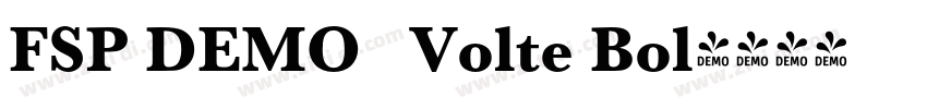 FSP DEMO   Volte Bol字体转换